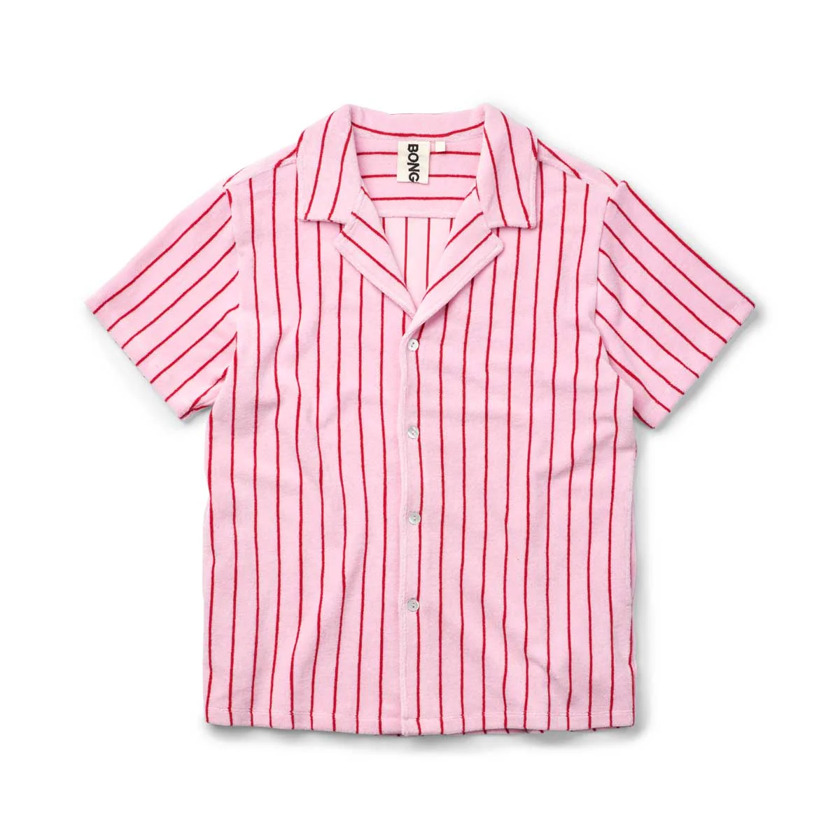 Bongusta  Naram Knitted skjorte - Baby Pink & Ski Patrol