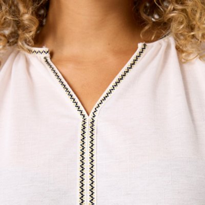 Tee-shirt à manches courtes femme à col V GARCIA