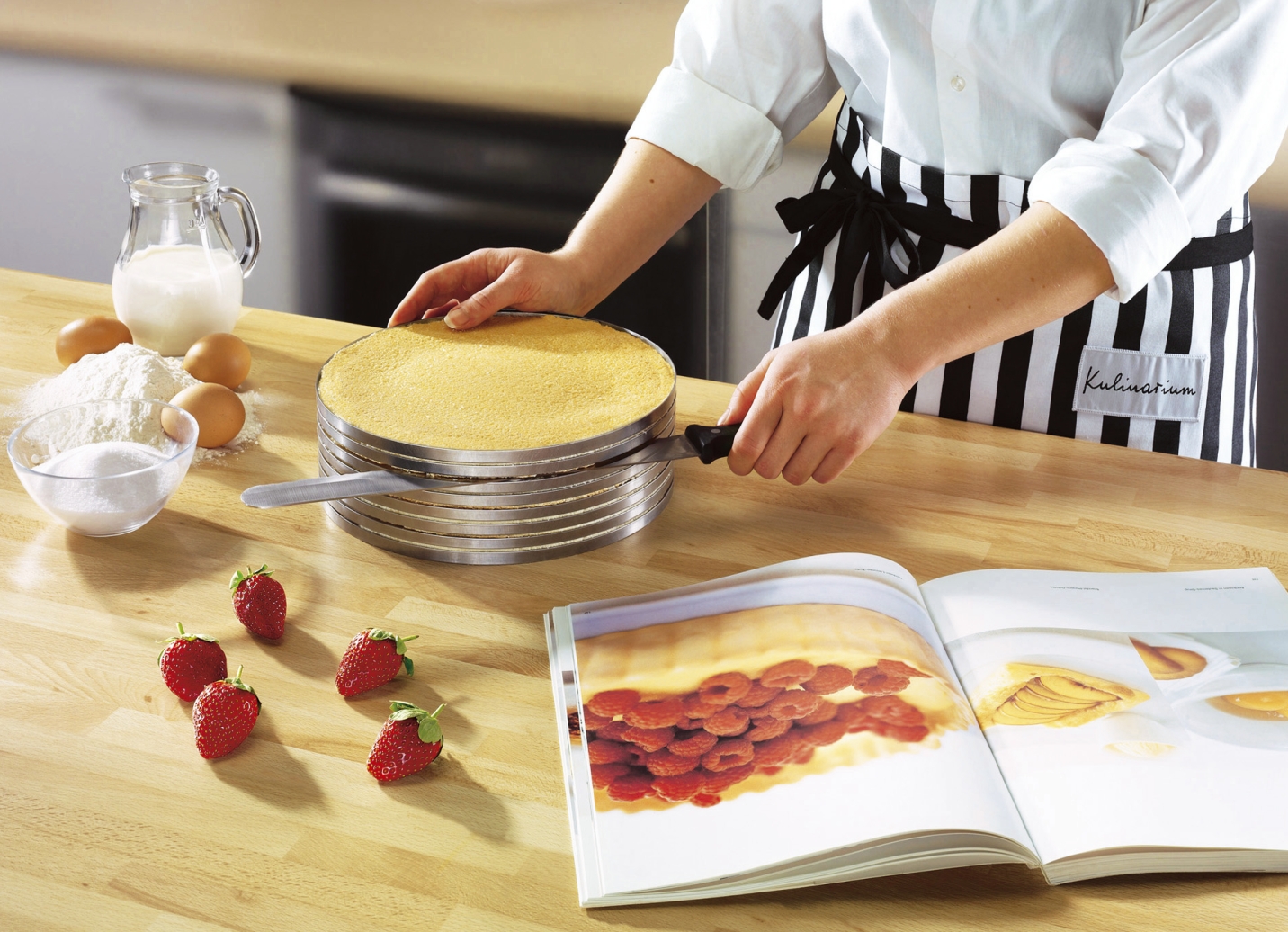 Kuchenschneidhilfe-Set, 3-teilig