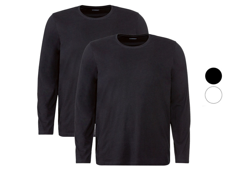 2 heren shirts met lange mouwen