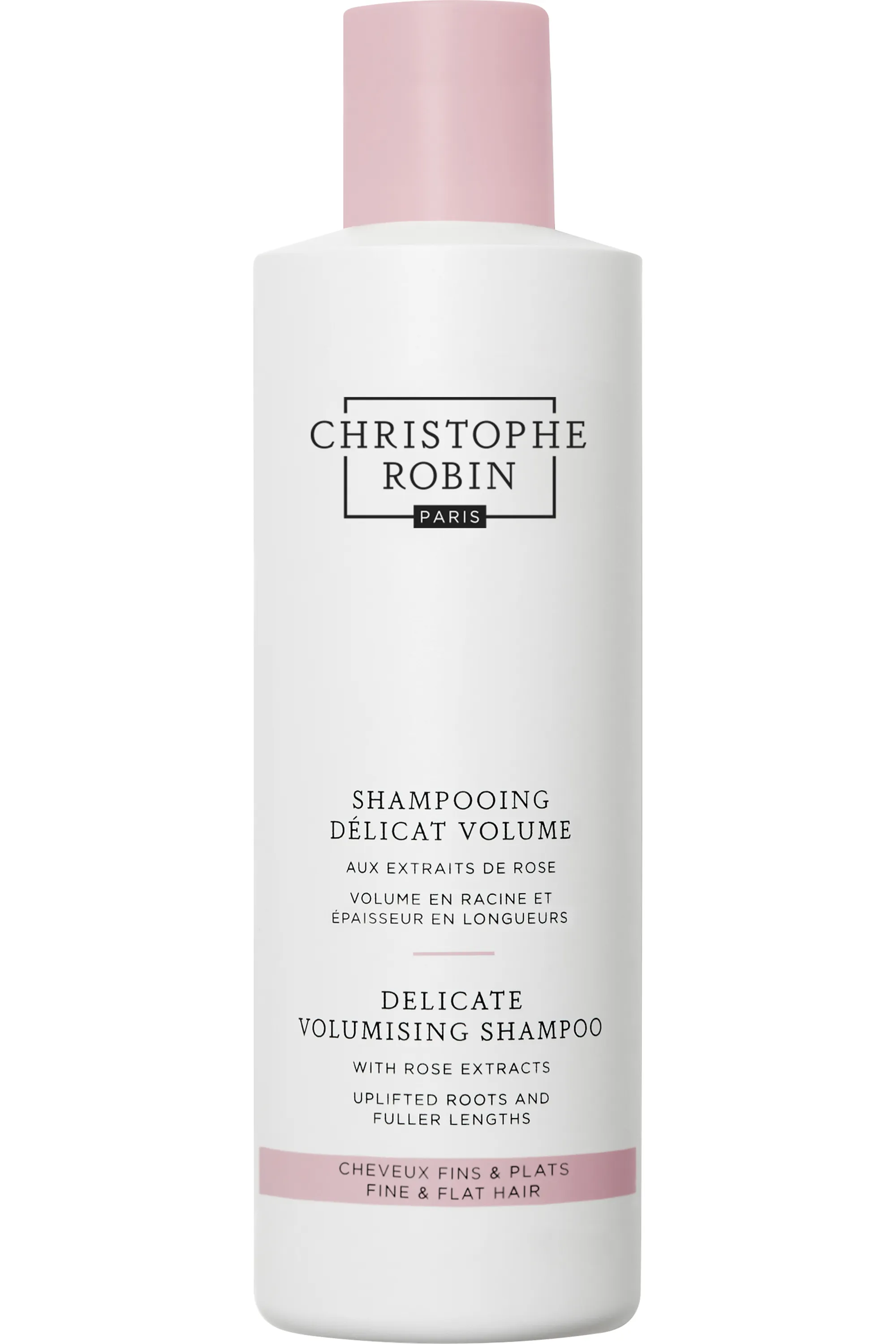 Christophe Robin Shampooing volume aux extraits de rose-250 ml