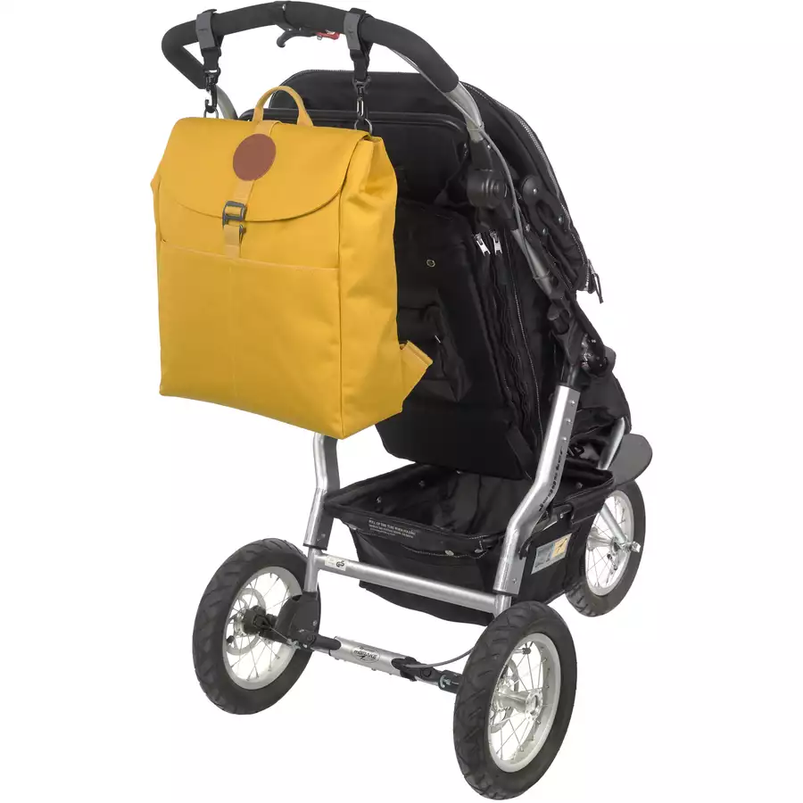 LÄSSIG Wickelrucksack GRE Backpack Adventure lemon curry