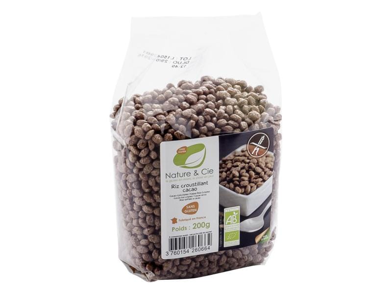 Nature et Cie Bio  Schoko-Reis Crispies glutenfrei 200 g Glutenfreie Frühstückscerealien