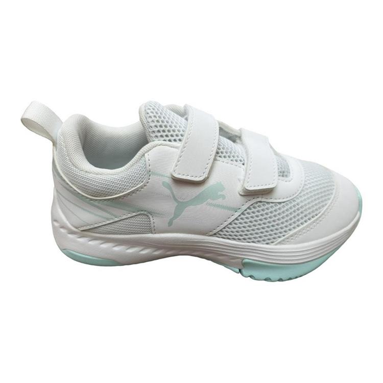 PUMA Vairion II V JR 107343 PUMA-WHITE-LIGHT-AQUA