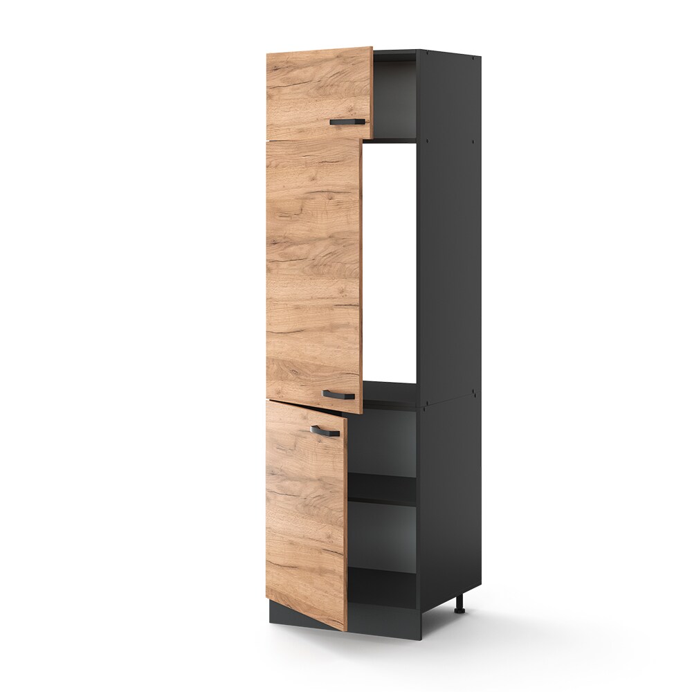 VICCO Küchenschrank Kühlumbauschrank 60 cm R-Line Anthrazit