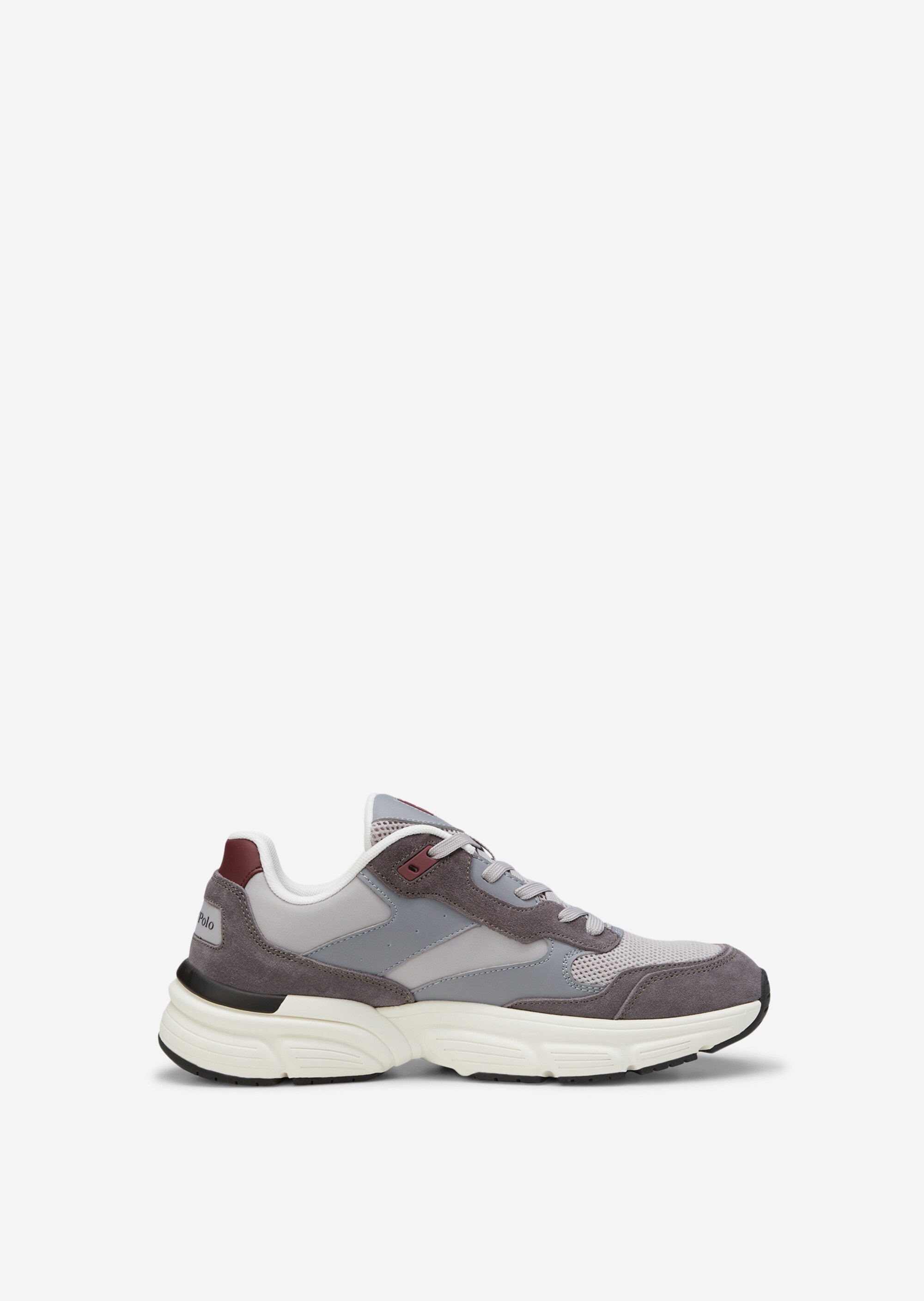 Sneaker aus Leder-Polyamid-Mix