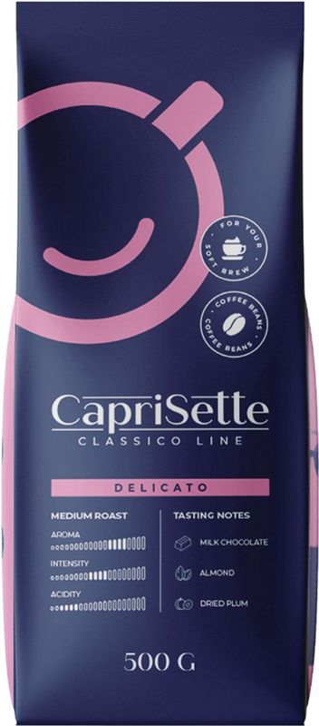 Coffee beans Caprisette Classico Delicato, 500 g