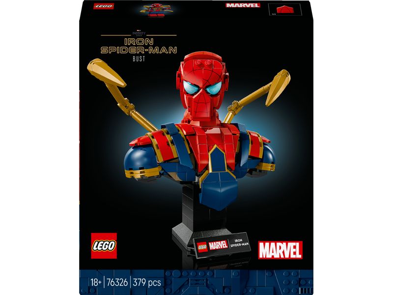 LEGO® Marvel Iron Spider-Man Büste 76326 Bauset für erwachsene Fans
