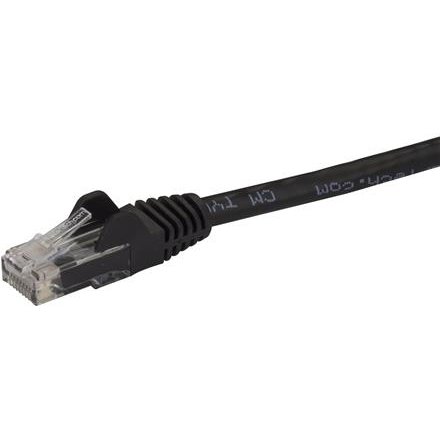 StarTech.com Câble réseau Cat6 Gigabit UTP sans crochet de 10m - Cordon Ethernet RJ45 anti-accroc - M/M - Noir