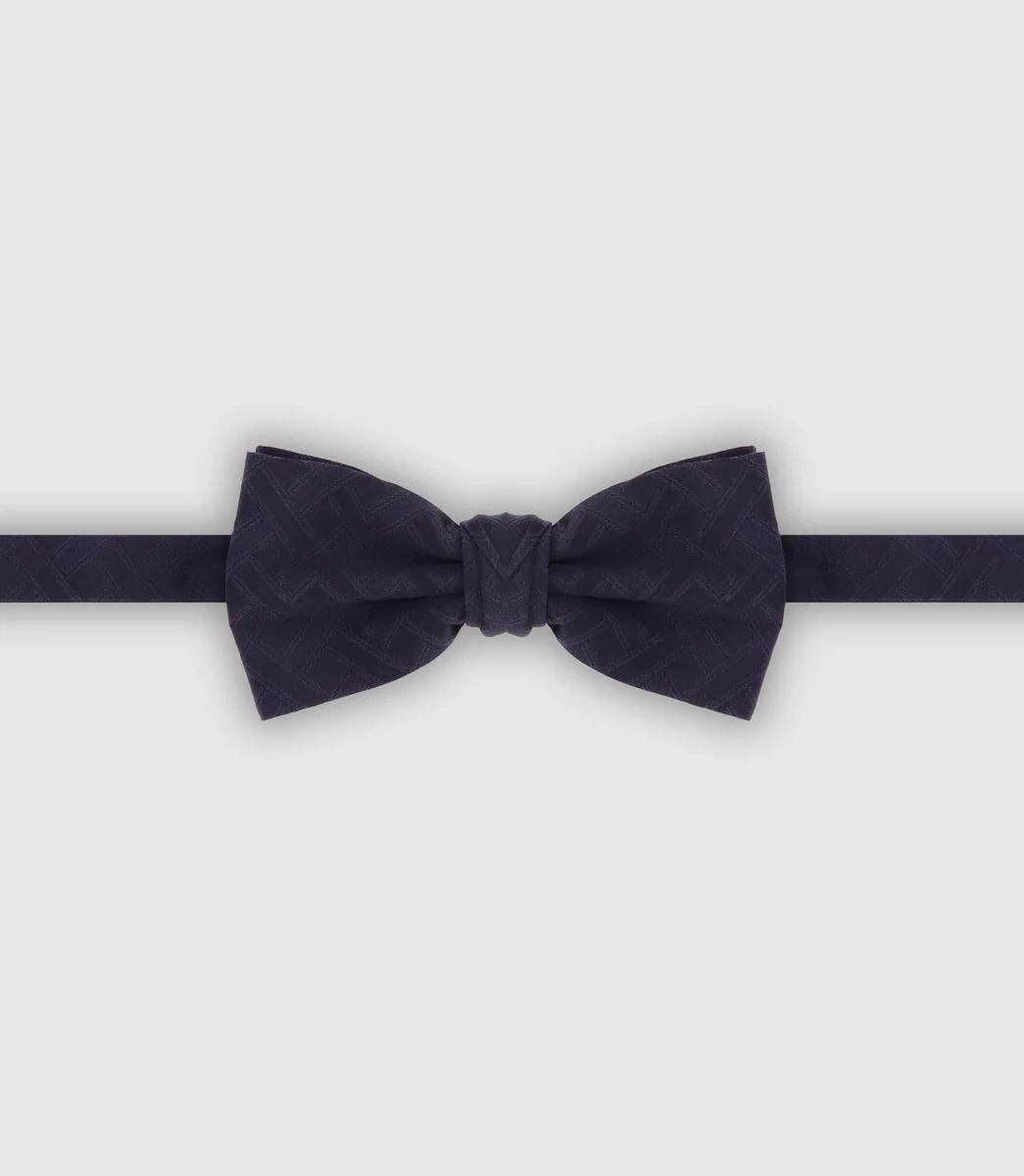 Nœud papillon avec motifs marine