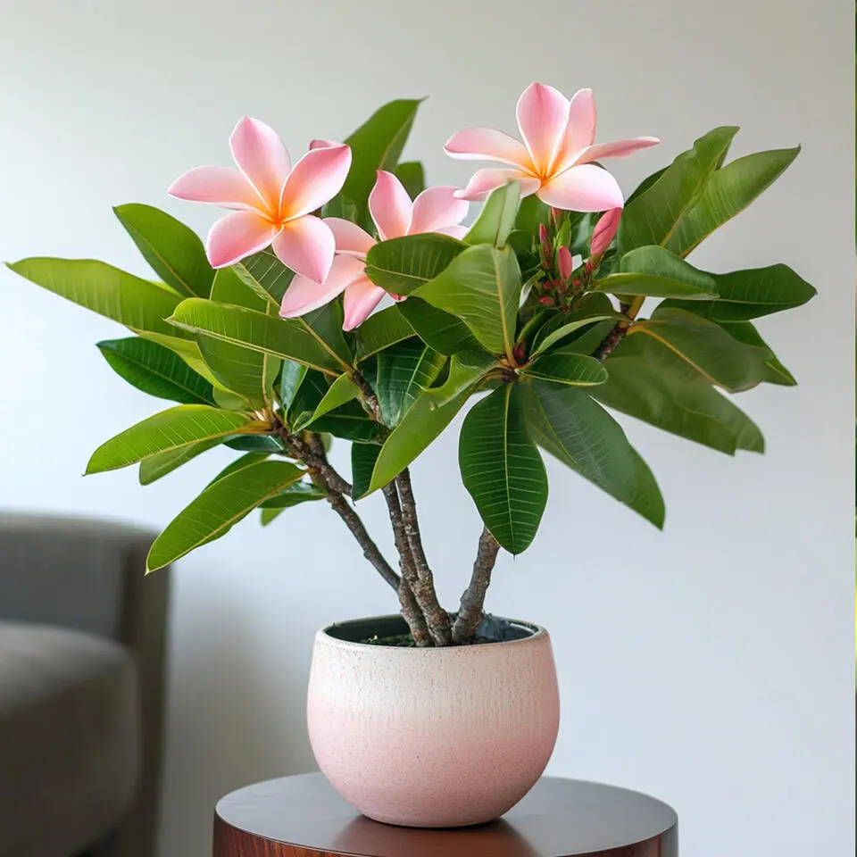 Frangipani Hawaii - Plumeria rubra 'Hawaii' - Hoogte 45-55cm - ⌀17cm