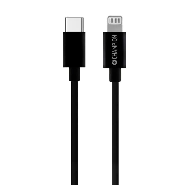 USB-C til Lightning-kabel 1m sort