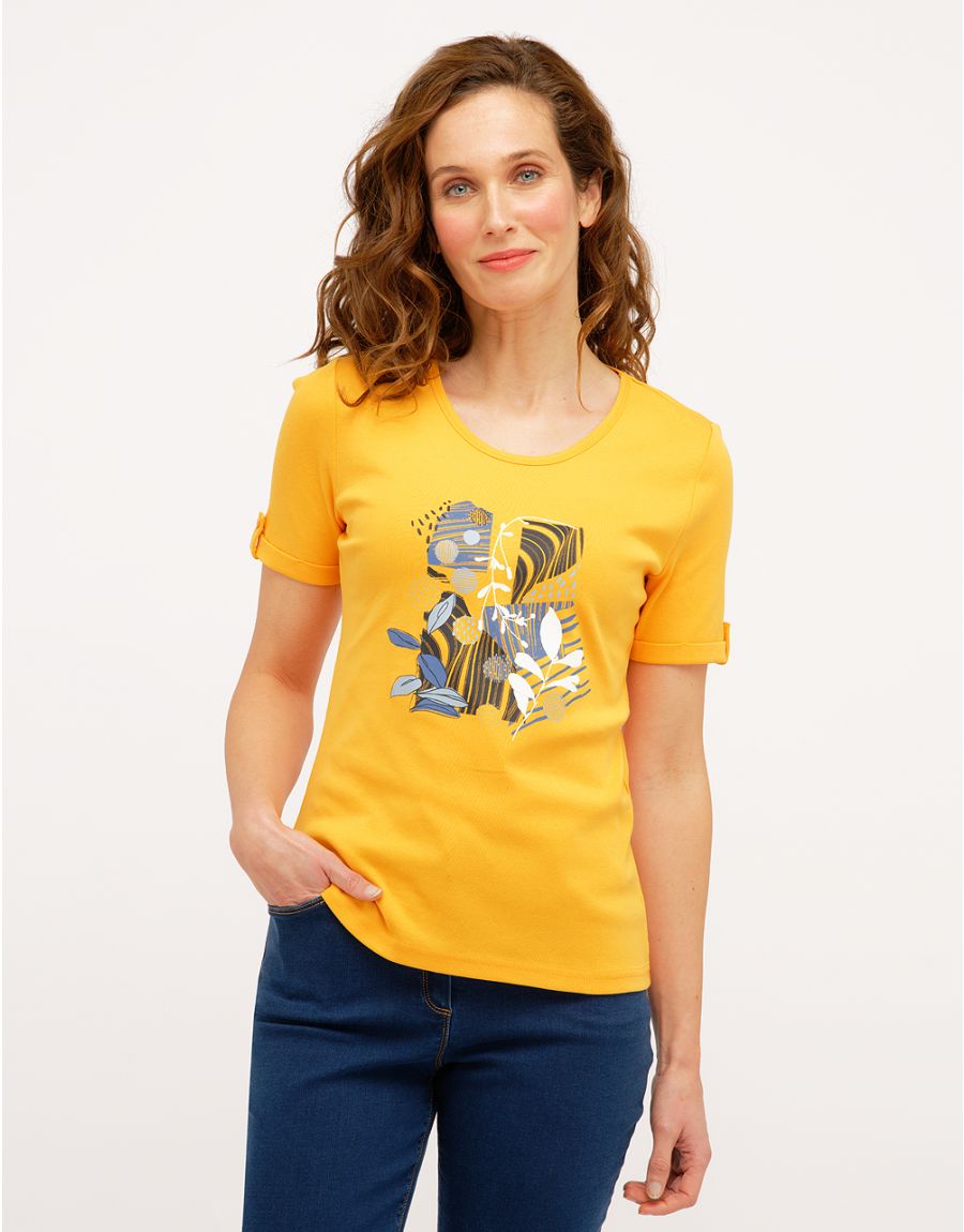 T-shirt jaune coton BIO