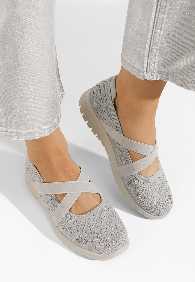 Ballerines à bride gris Vanora