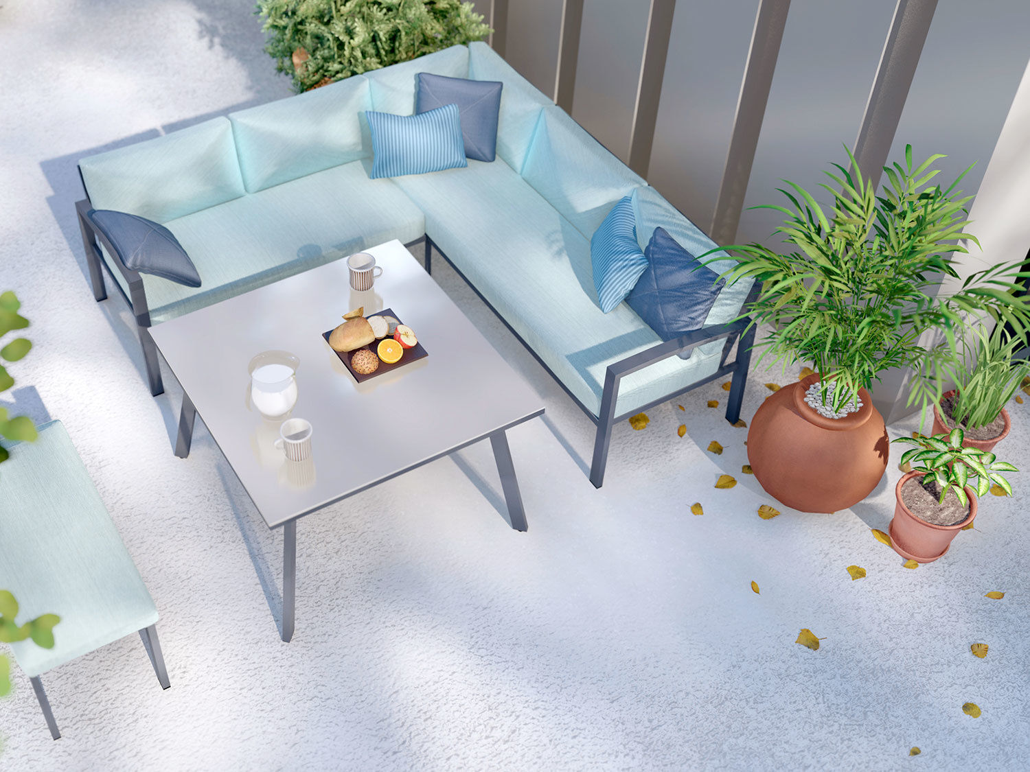 Lounge-Set Wellington 3-teilig