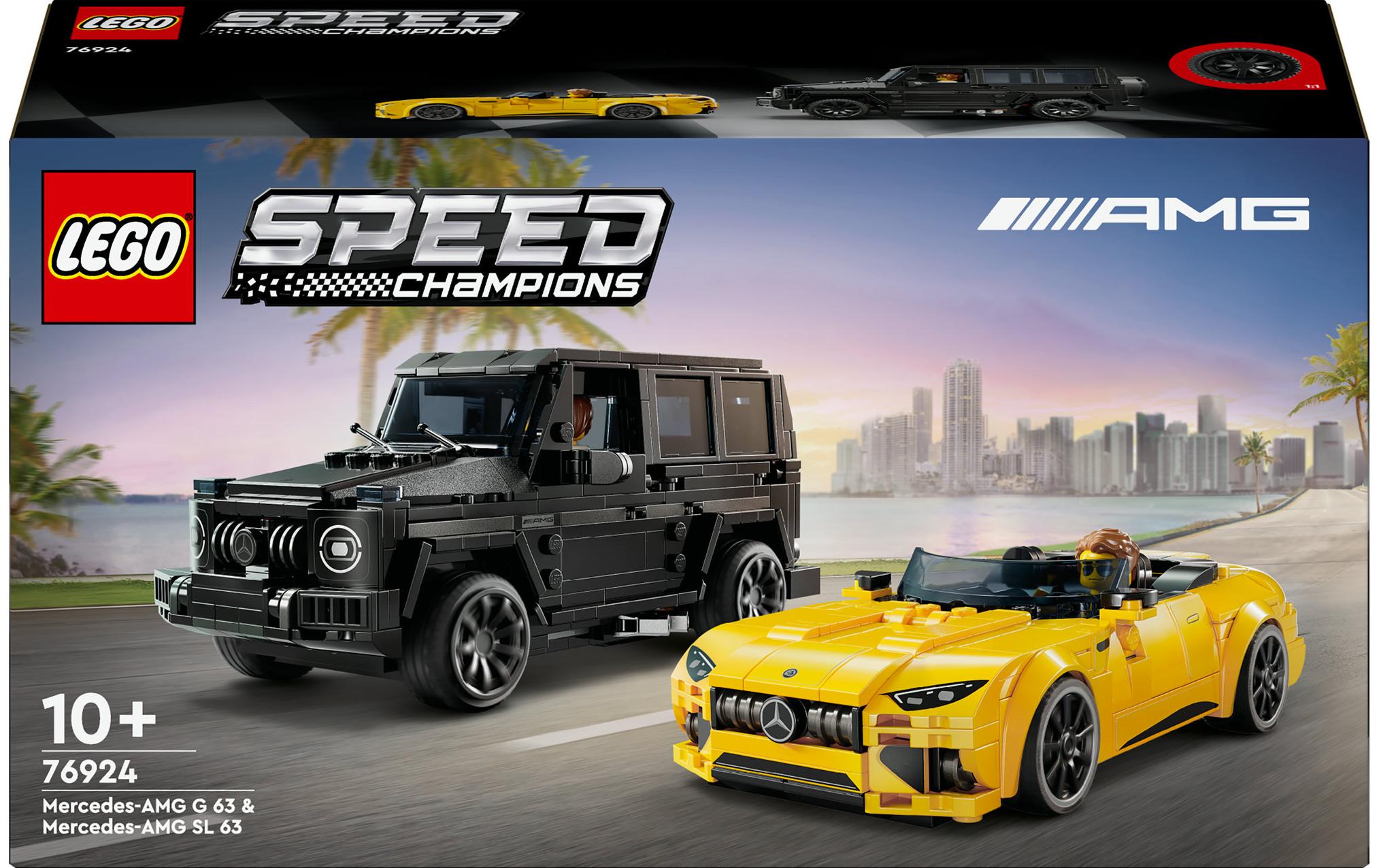 Speed Champions Mercedes-AMG G 63 & Mercedes-AMG SL 63 76924Spielzeugautos zum Bauen, Spielen und Ausstellen