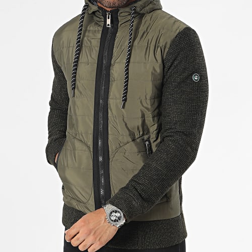 Veste Zippée Vert Kaki