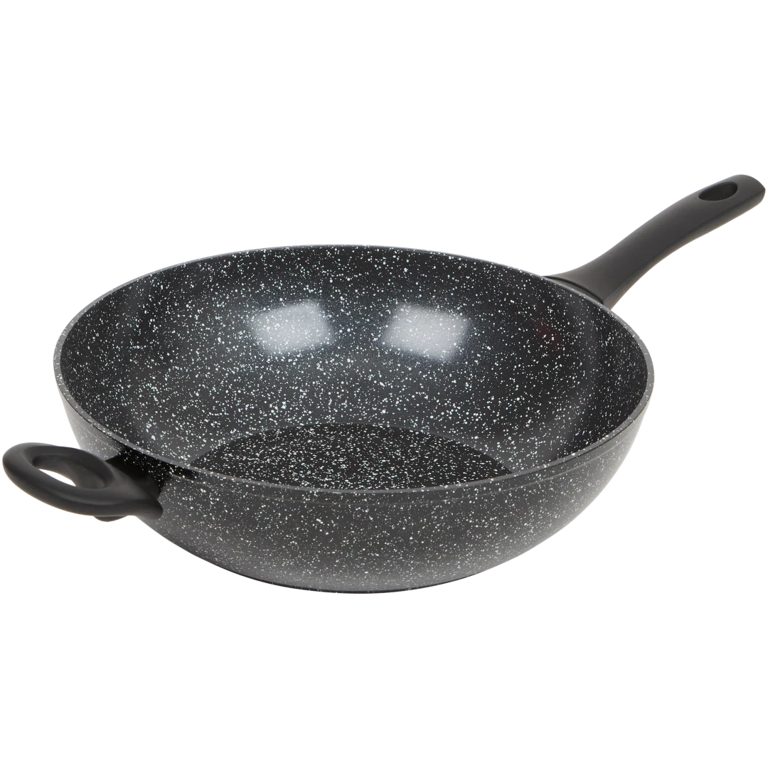 Ceramic Marble wokpan Ø 32 cm