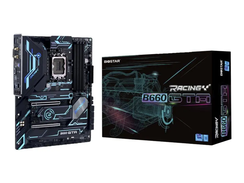 Biostar B660GTA - Bundkort - ATX - LGA1700 sokkel - B660 Chipset - USB 3.2 Gen 2, USB-C 3.2 Gen2 - 2.5 Gigabit LAN - onboard grafik (CPU påkrævet) - HD Audio (8-kanaler)