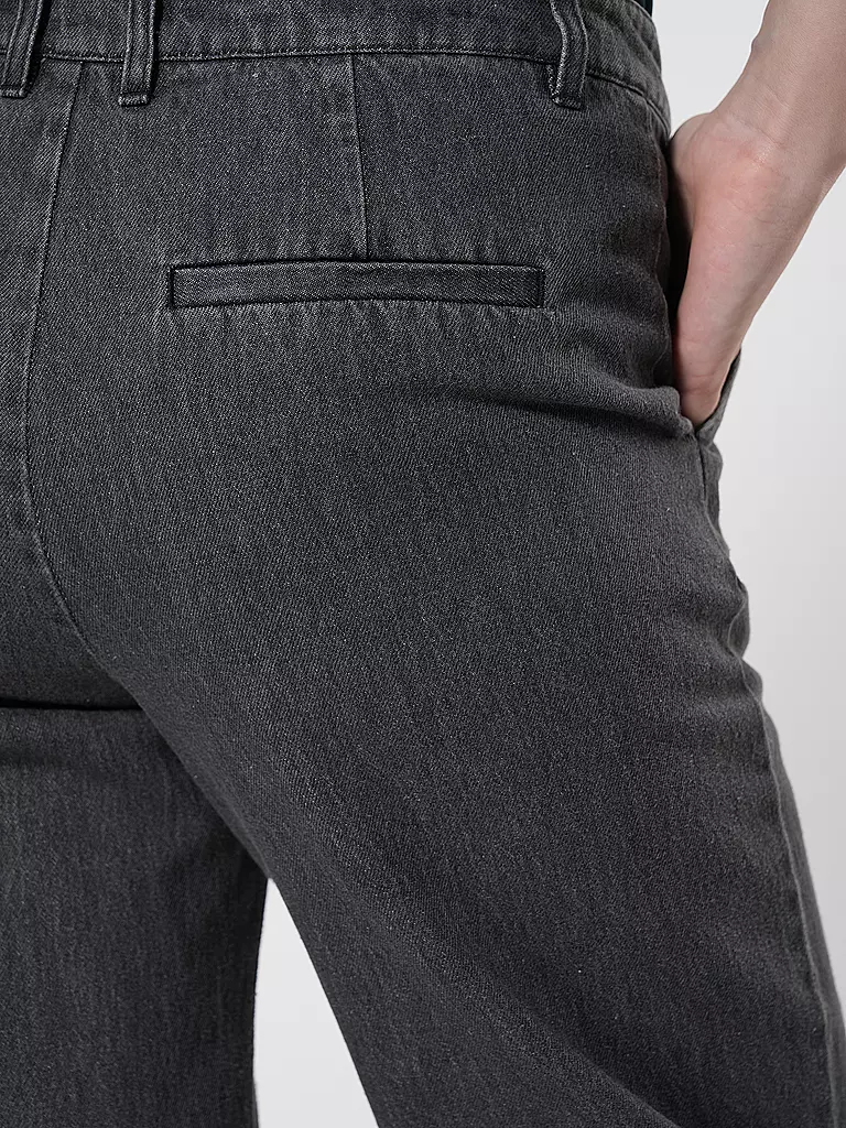 DESIGNERS REMIX Jeans Wide Leg MILES SUIT schwarz