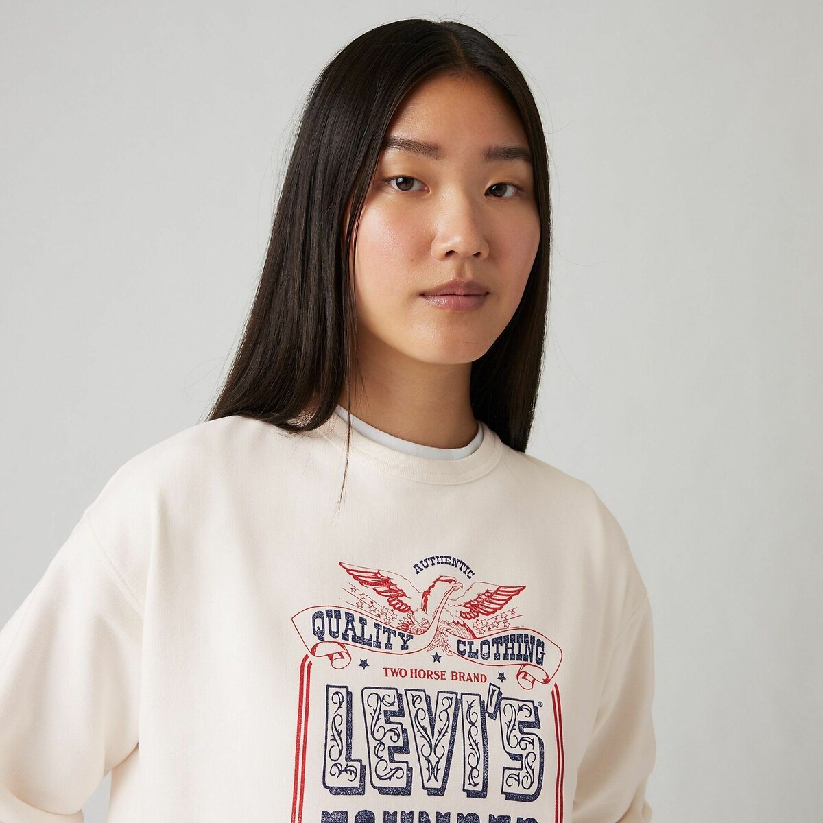 Suéter estampado Levi's, gola redonda