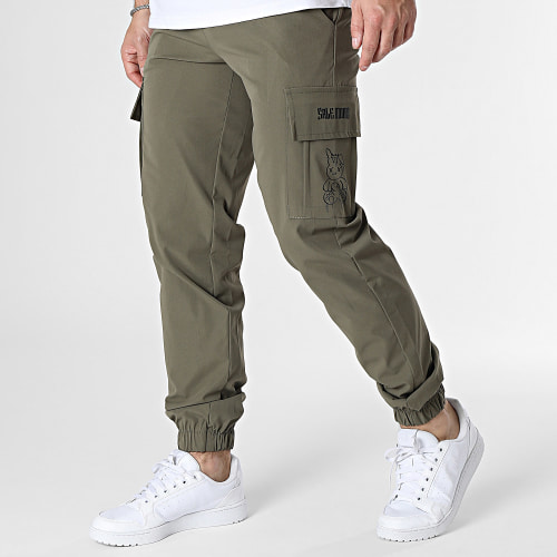 Pantalon Cargo Lapin King Vert Kaki Noir