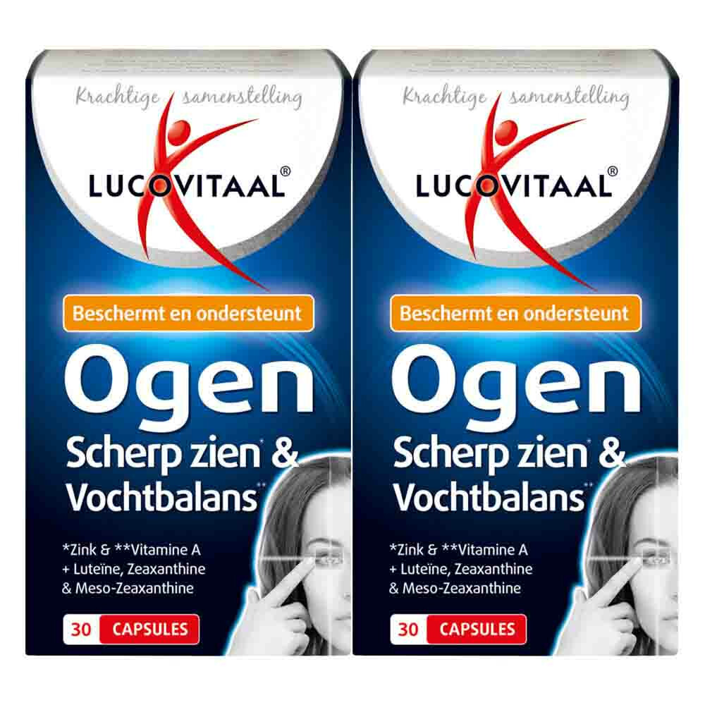 2x Lucovitaal Ogen Scherp Zien en Vochtbalans30 capsules