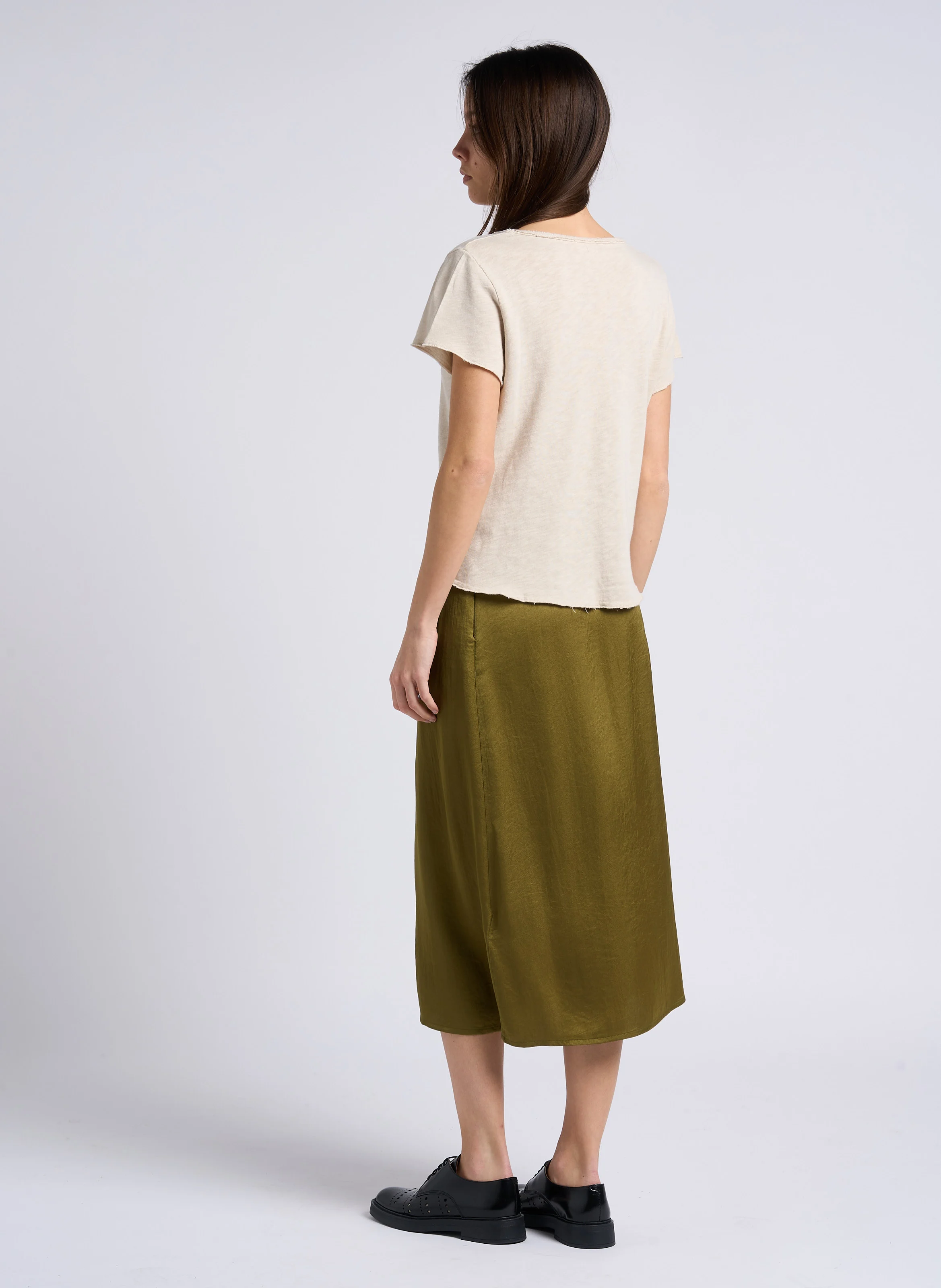 SONOMA - Tee-shirt droit col V en coton | Beige