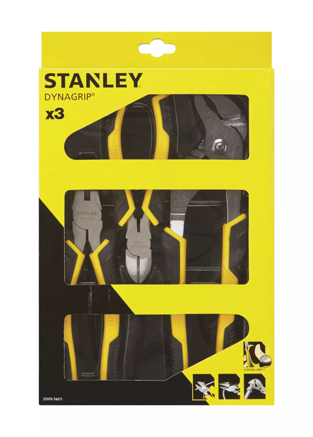 Stanley STHT0-74471 3-delige Dynagrip Tangenset