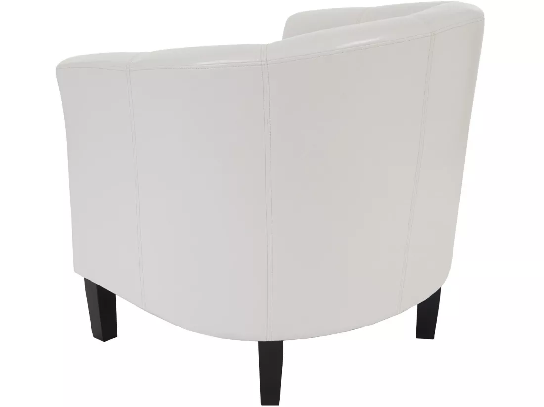 Fauteuil de salon Stafford H379, blanc