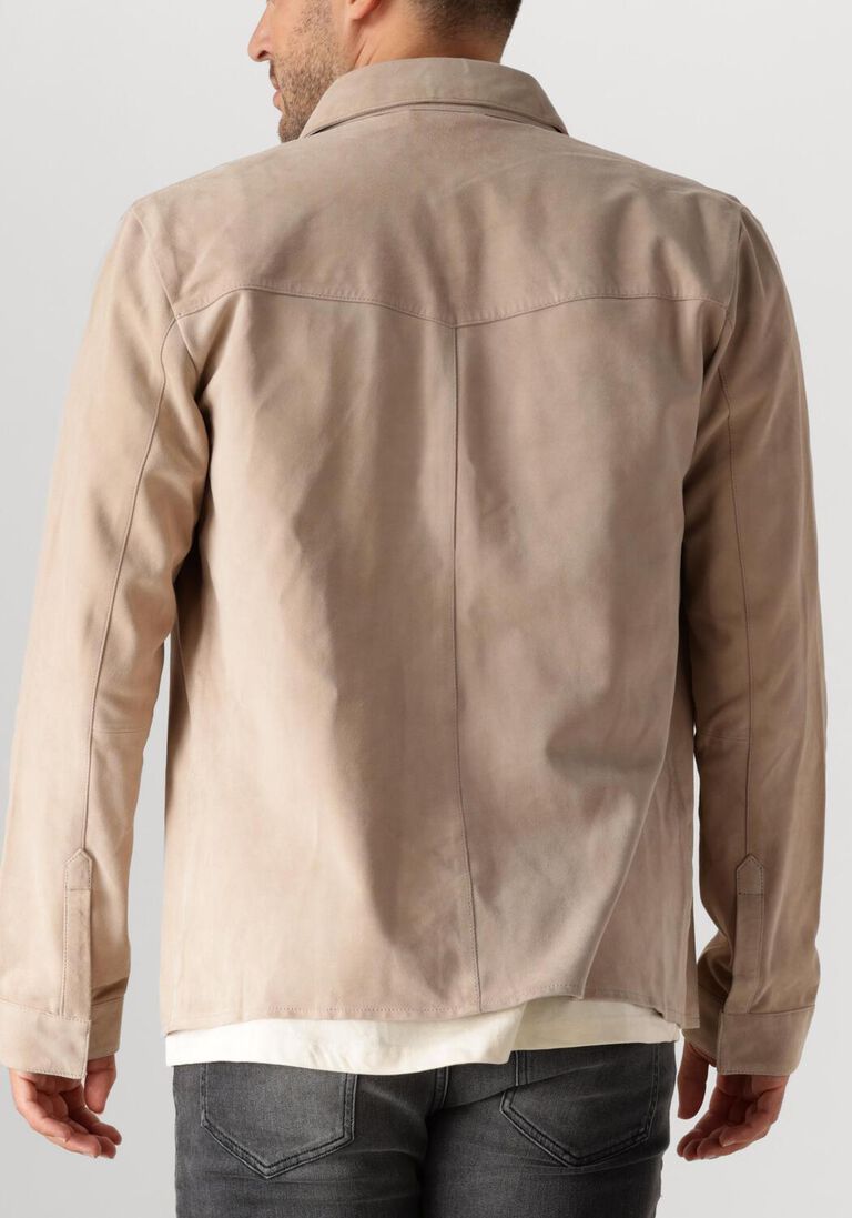 taupe alter ego leren jas robert