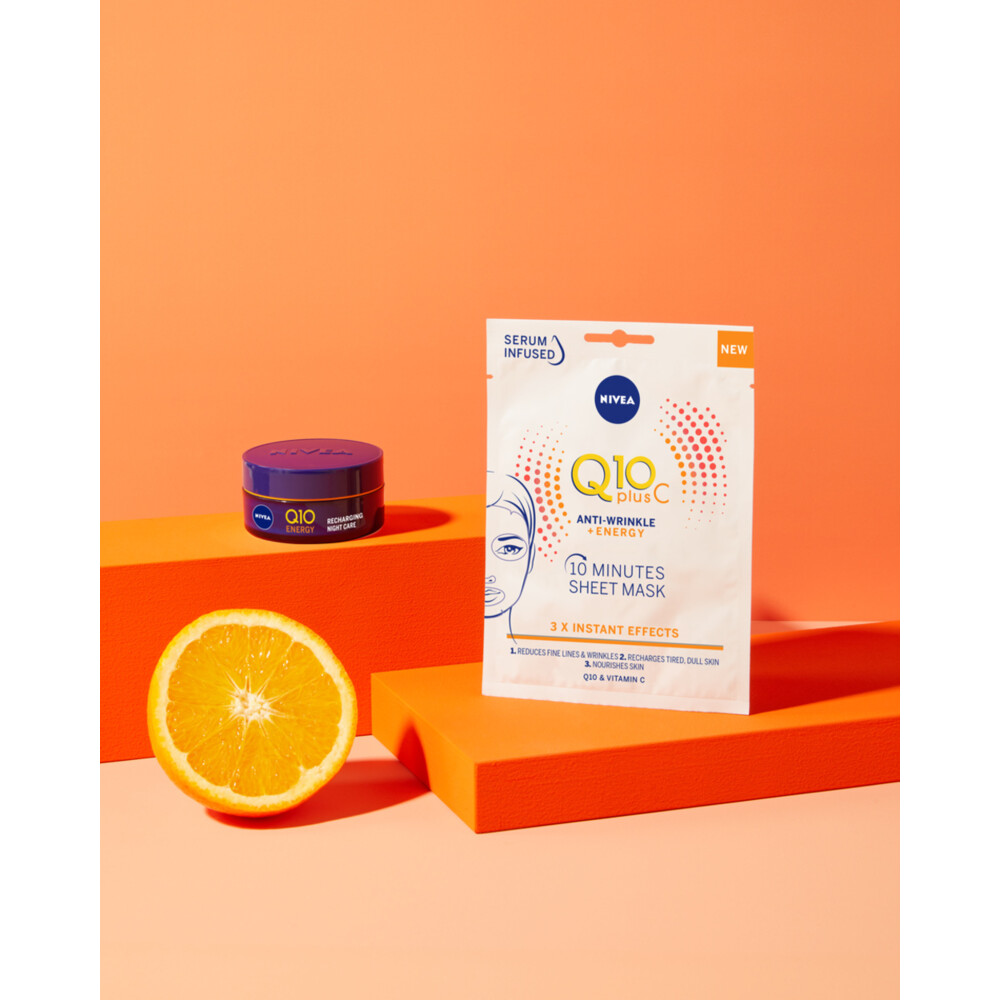 3x Nivea Q10 Tissue Masker Instant Recharge