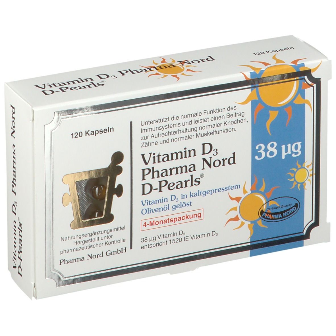 Vitamin D3 Pharma Nord D-Pearls® 38 µg