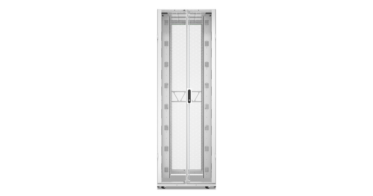 APCNetShelter SX AR3388W2, Gen 2, 52U server rack  (Wit/groen, 2436H x 800B x 1200D mm, met zijkanten)