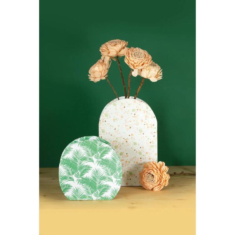 Petit vase arche waterproof 16x5x16 cm - Kraft