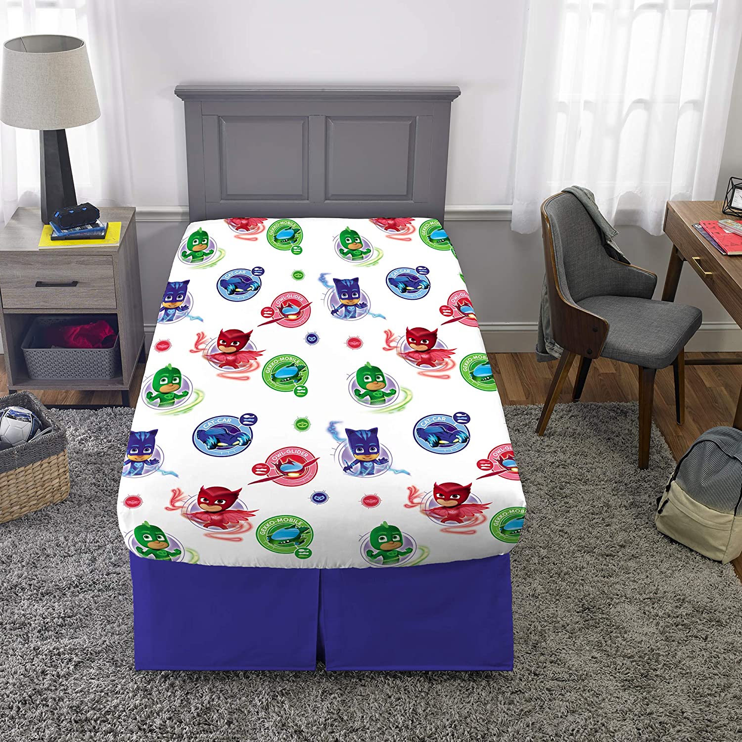 Twin Super Mario 3-Piece Bed Sheet Set.1 Flat Sheet 1 Fitted Sheet 1 Pillow Cases