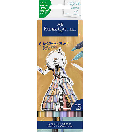 Faber-Castell Filzstifte - 6 st. - Goldfaber Sketch - Mode