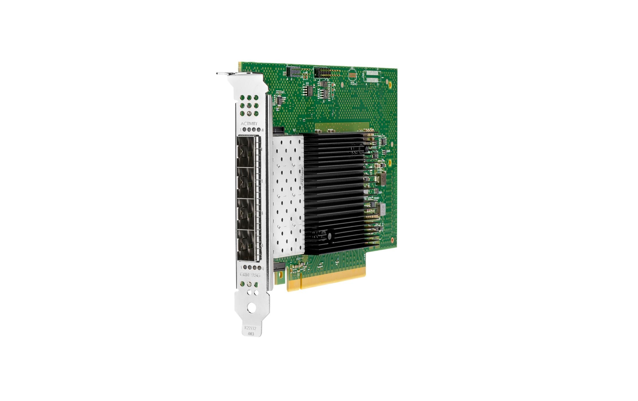 SFP28 Netzwerkkarte Intel E810‑XXVDA4 PCI-Express x16<br>Intel E810‑XXVDA4 Ethernet 10/25 Gb SFP28‑Adapter mit 4 Anschlüssen für HPE