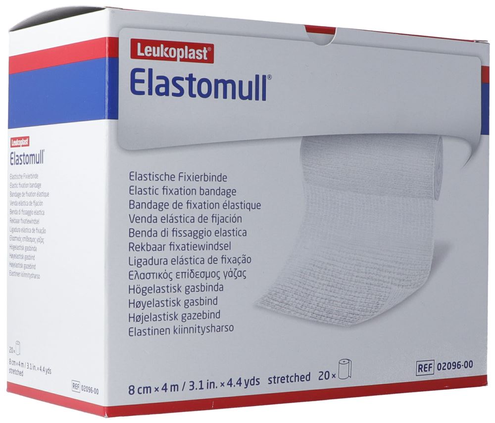 ELASTOMULL elastische Fixierbinde 4mx8cm in Polypropylen 20 Stk