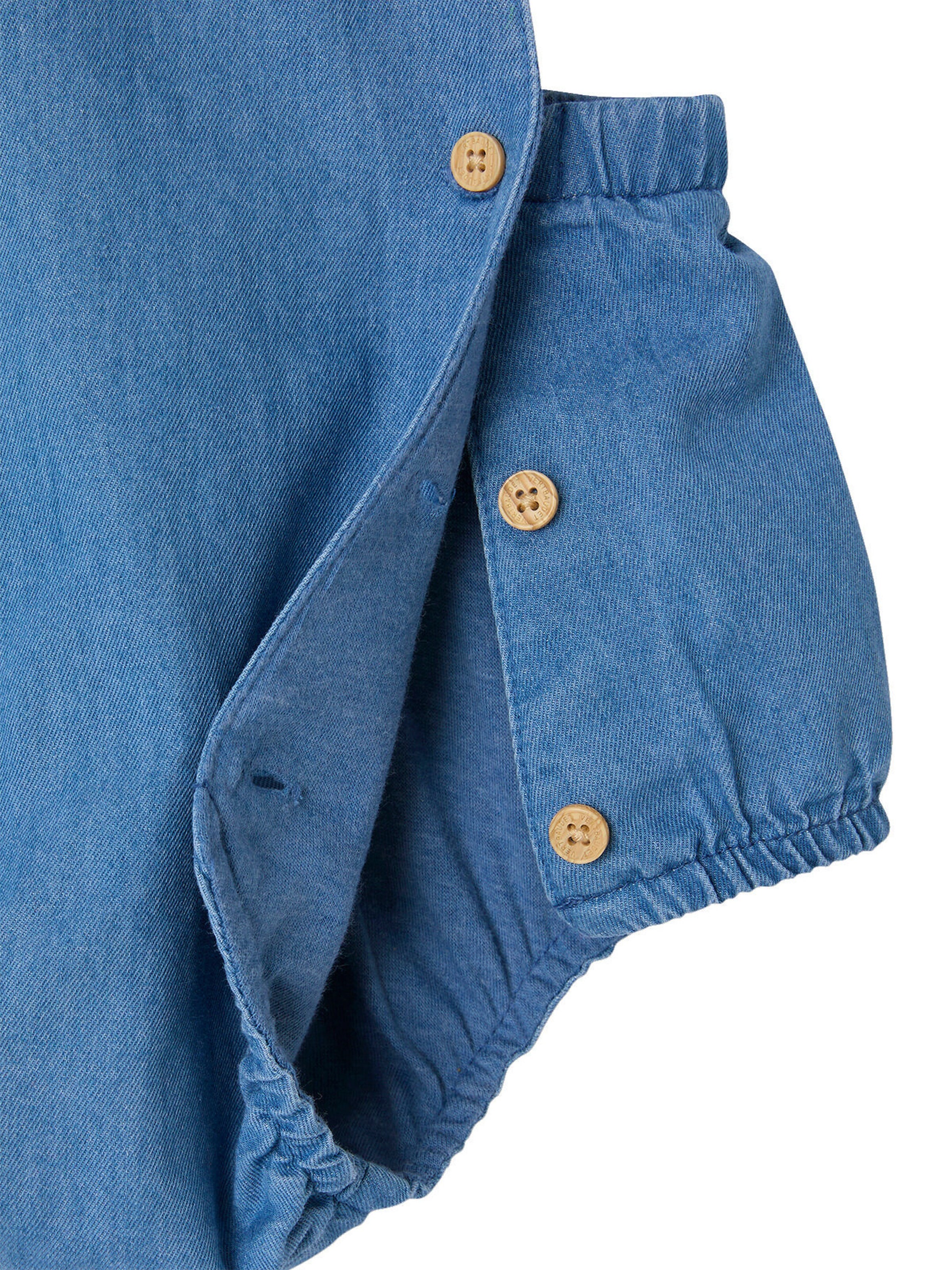 Vertbaudet Baby Latzhose, Retro-Chic blue stone
