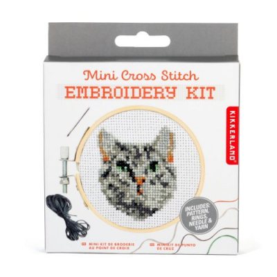 Mini Cross Stitch Kit Cat