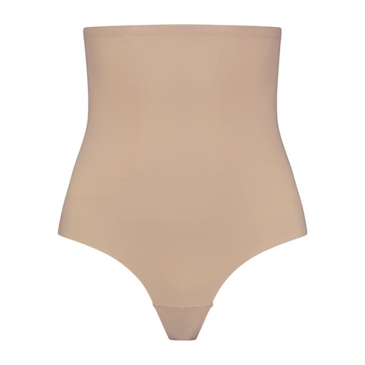 Bye Bra Sculpting High Waist Thong, Beige, L