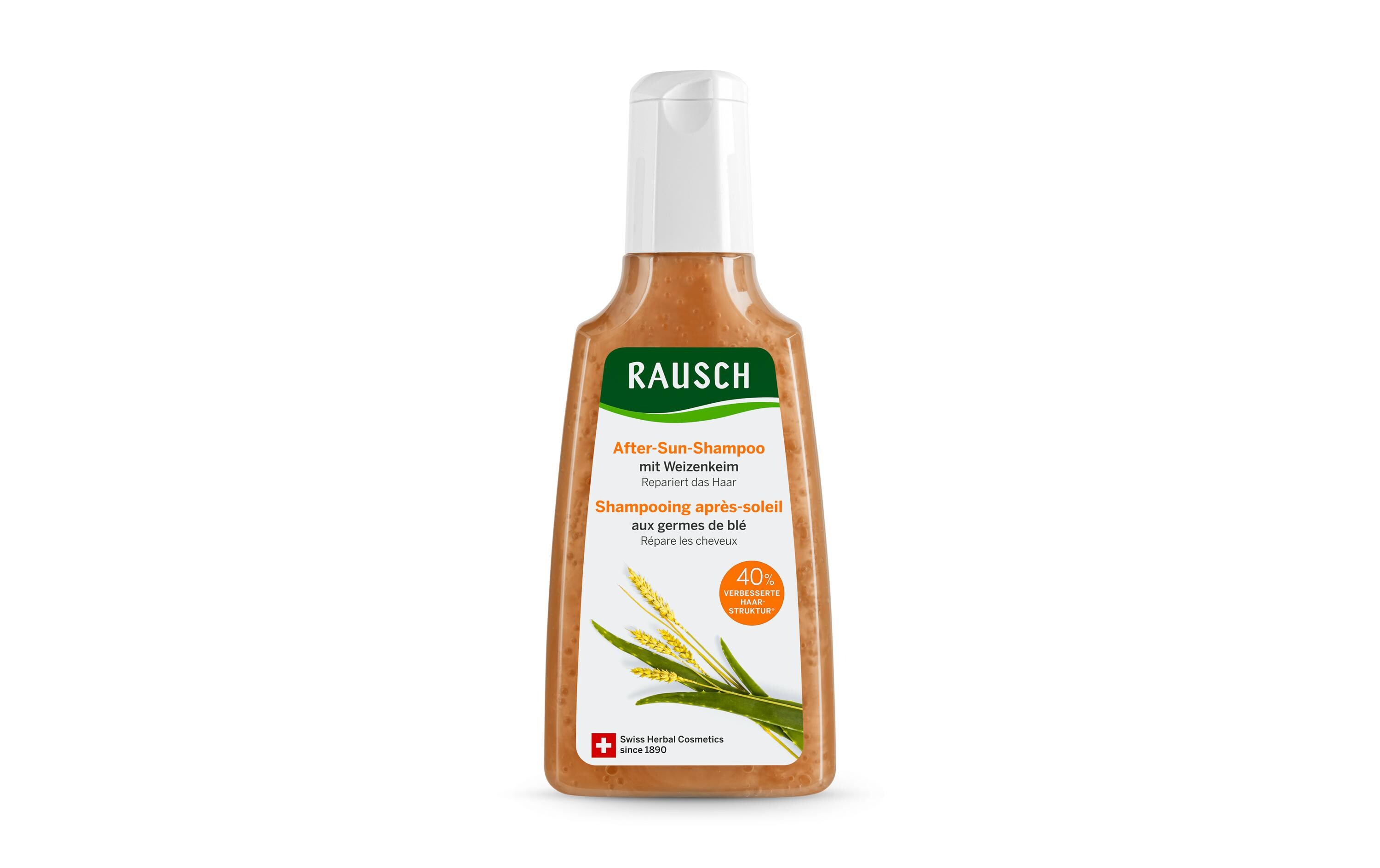 Shampoo Weizenkeim After-Sun 200 mlHaarshampoo für Reparatur von trockenem und sonnenstrapaziertem Haar