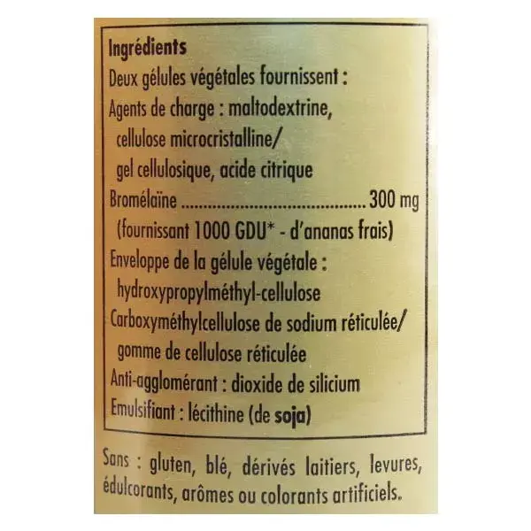 Solgar Bromelaína 300mg 60 cápsulas