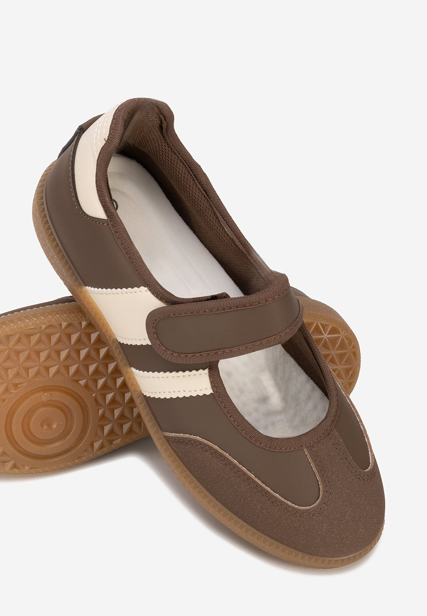 Ballerines sportives bruns Elisio