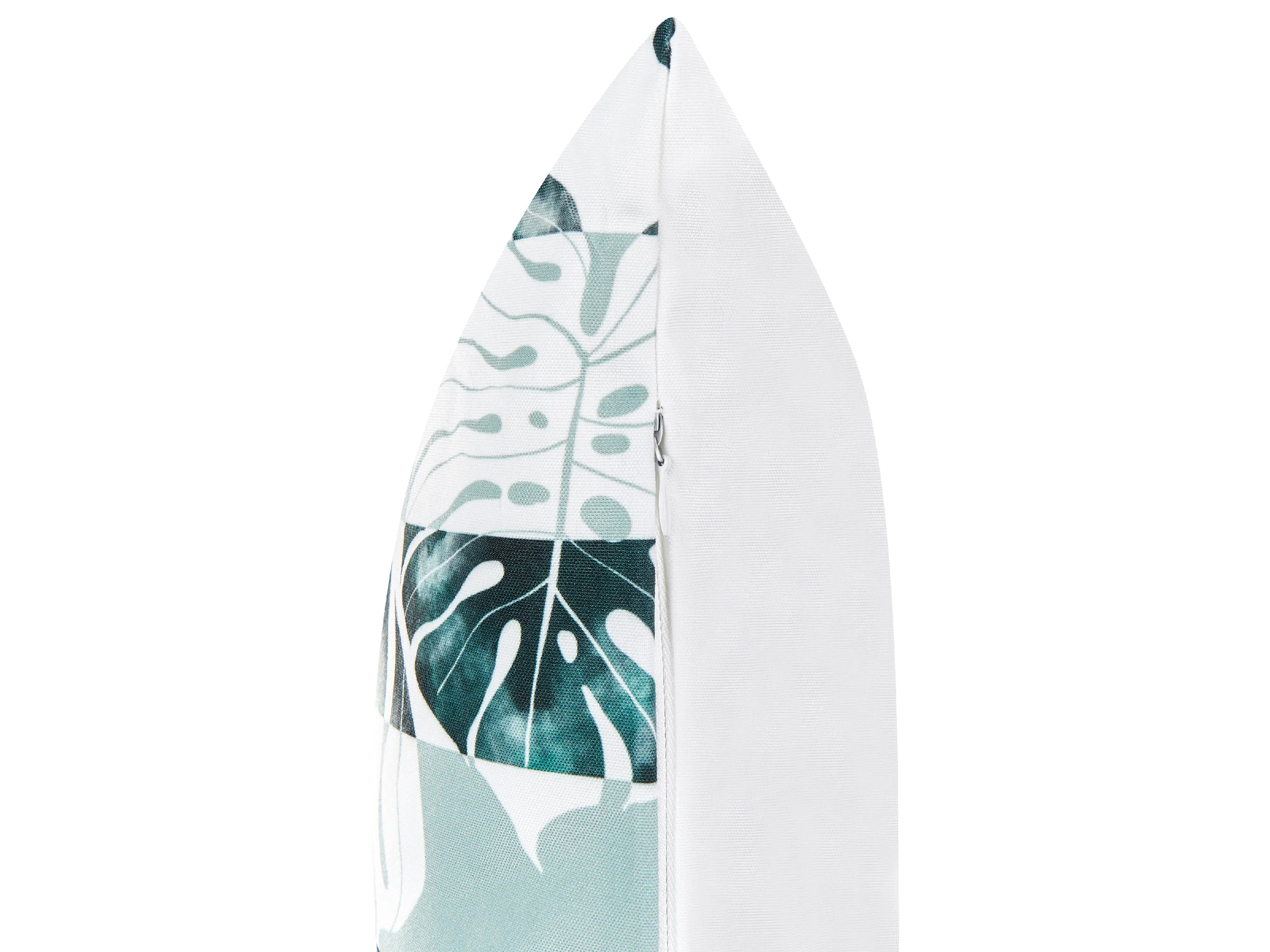 Set van 2 tuinkussens TERMINI bladpatroon 40 x 60 cm Groen