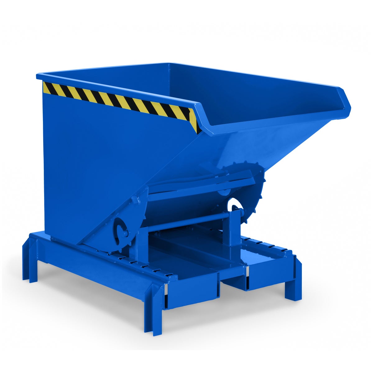 RR Industrietechnik afrolkieper type RAM-DST-30 300dm³ voor palletstapelaar RAL 5010 Gentiaanblauw
