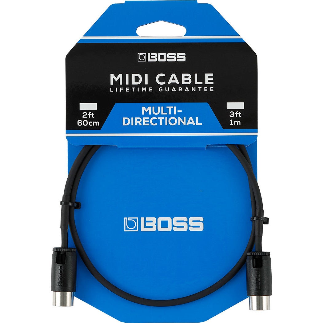 Boss BMIDI-PB2 MIDI-kabel 5-pins multi-directioneel 60cm