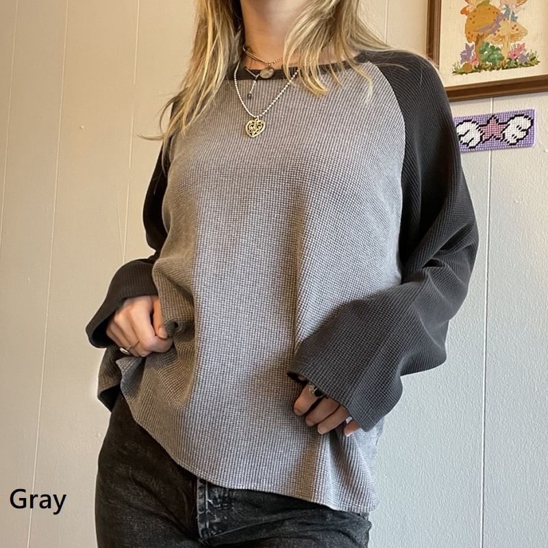 Sosana - Effen T-shirt met raglanmouwen
