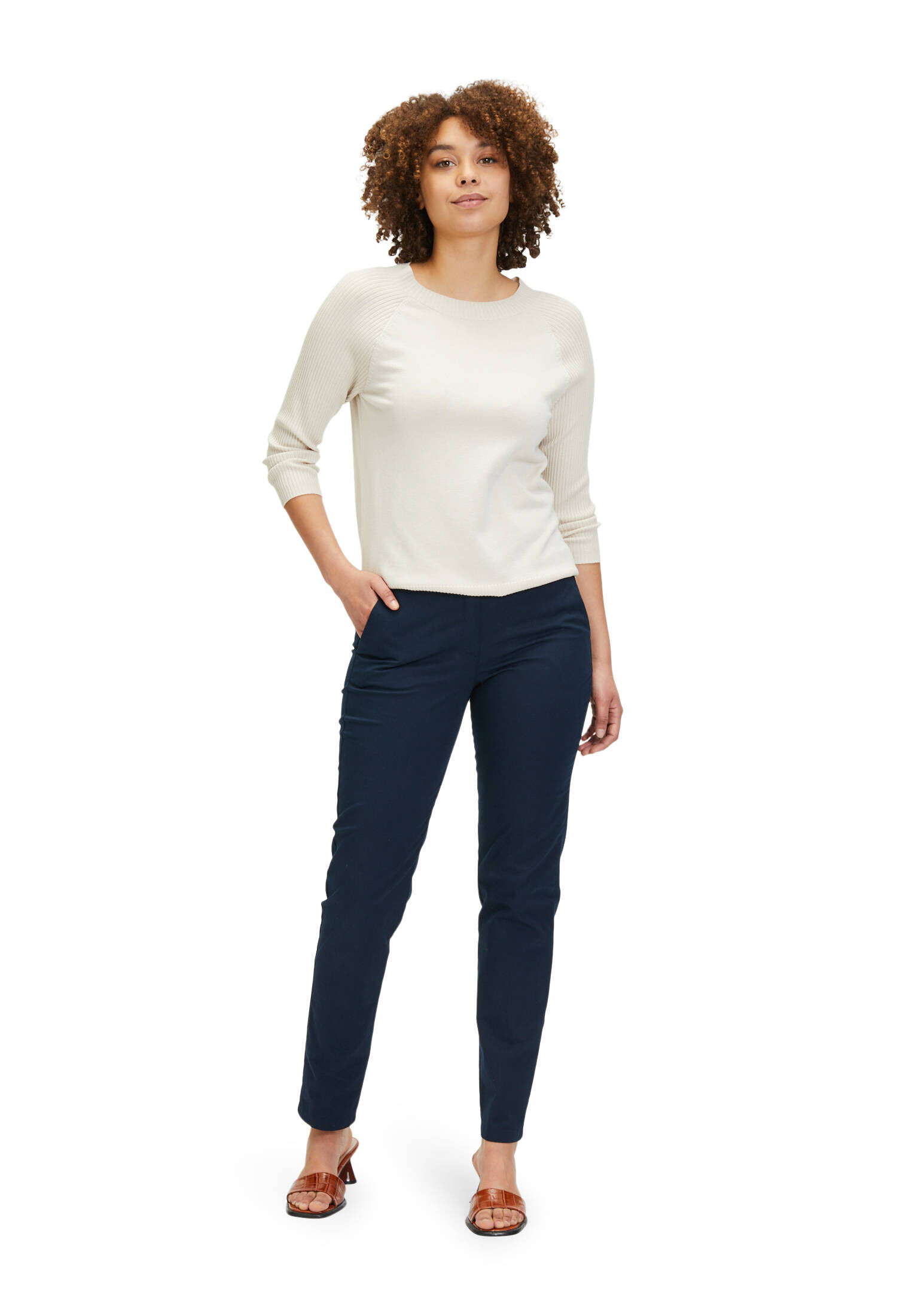 Betty Barclay| Damen Feinstrickpullover mit Rippenstruktur